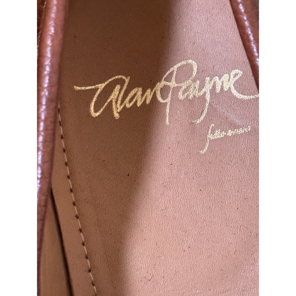 alan payne Cole Penny Brown Leather Loafer Size 10.5 Antique Honey Casual Comfy - Picture 4 of 6